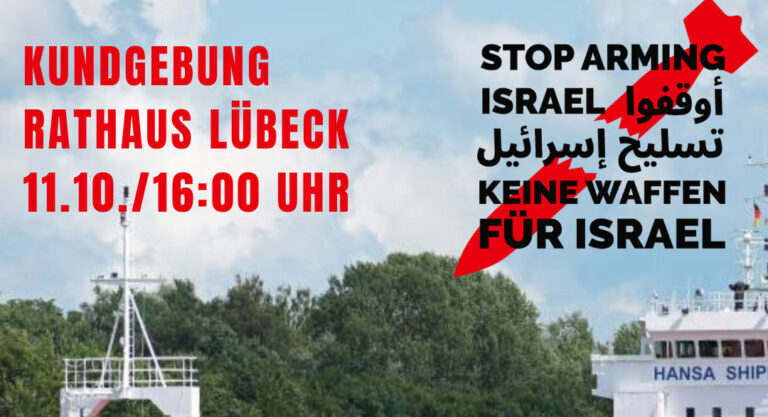 #BlockTheBoat – Protest in Lübeck (11.10.2024)